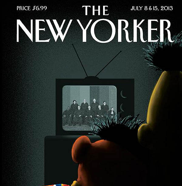 Bert and Ernie Celebrating Gay Rights Supreme Court Rulings